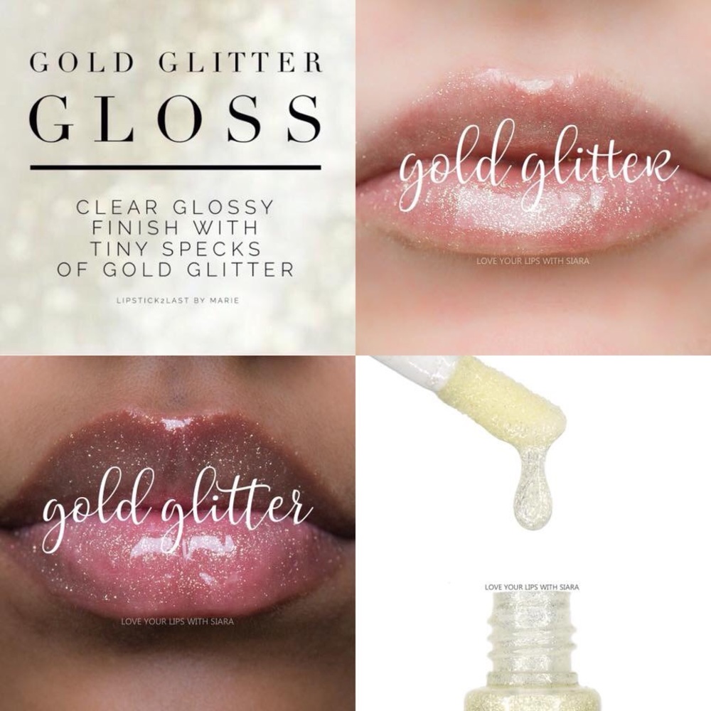 Gold Glitter Gloss- LipSense